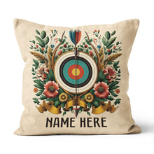 Load image into Gallery viewer, Customized Archery Target With Flowers Pillow Archery Pillows Decorative TDM0847