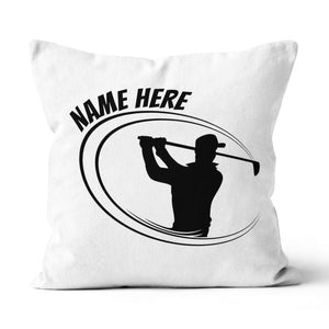 Black And White Custom Golf Pillow Personalized Golf Gifts For Golfer LDT1219