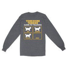 Load image into Gallery viewer, Yorkshire Terrier Standard Long Sleeve | Funny Guide to Training dog - FSD2411D08