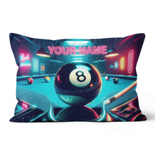 Load image into Gallery viewer, Personalized 8 Ball Billiard Game 3D Pillow Custom Best Billiard Pillows VHM0896