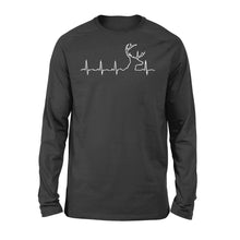 Load image into Gallery viewer, Men’s Buck Pulse Shirt, Deer Pulse Heartbeat Buck Long sleeve, Gift for Hunter - FSD1365D06