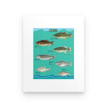 Load image into Gallery viewer, Bass fishing family poster