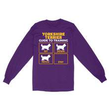 Load image into Gallery viewer, Yorkshire Terrier Standard Long Sleeve | Funny Guide to Training dog - FSD2411D08