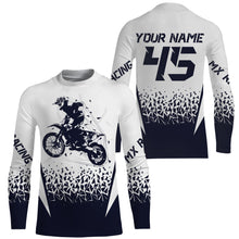 Load image into Gallery viewer, MX racing jersey personalized motocross UPF30+ adult&amp;kid navy dirt bike Riders off-road motorcycle| NMS874