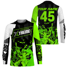 Load image into Gallery viewer, Extreme Motocross jersey personalized UPF30+ racing shirt green dirt bike off-road biker motorcycle NMS997