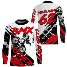 Load image into Gallery viewer, Red BMX jerseys UPF30+ Off-road bike shirt Cycling gear Adult youth BMX bicycle motocross clothes| SLC85