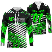 Load image into Gallery viewer, Cross-country XC mountain bike jersey UPF30+ Green kid adult MTB shirt youth boys cycling gear| SLC106