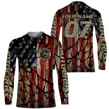 Load image into Gallery viewer, Adult&amp;Kid custom Motocross jersey UPF30+ No Guts No Glory American flag MX dirt bike racewear| NMS926