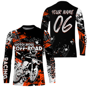 Personalized Motocross off-road jersey UPF30+ extreme kid&adult dirt bike racing motorcycle shirt PDT261