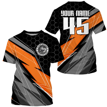 Orange custom motocross jersey UPF30+ dirt bike MX racing jersey adult&kid off-road motorcycle| NMS772