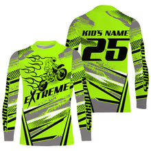 Load image into Gallery viewer, Green MX custom jersey UV protective youth kid adult extreme racing dirt bike motorcycle shirt PDT86