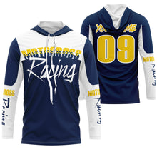 Load image into Gallery viewer, Motocross racing custom jersey UPF30+ men women kids dirt bike offroading motorcycle rider outfits NMS1009