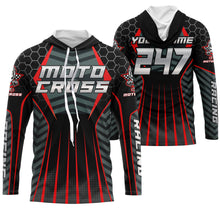 Load image into Gallery viewer, Personalized MX racing jersey for men women kid Motocross UV dirt bike shirt off-road racewear PDT92