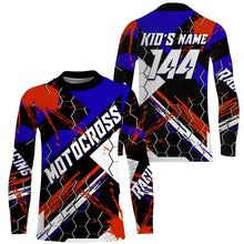 Load image into Gallery viewer, Custom Motocross racing jersey UPF30+ kid mens womens dirt bike off-road motorcycle MX racewear NMS952