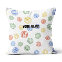 Load image into Gallery viewer, Colorful Golf Ball Custom Throw Pillow Personalized Cool Golf Gifts LDT1149
