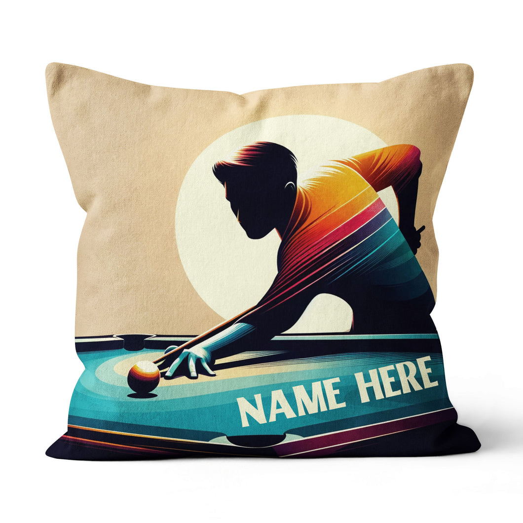 Funny Billiard Player Pillow Custom Adjustable Pillow For Billiard Lover TDM0851