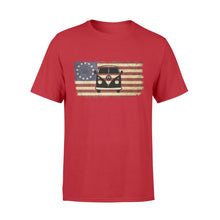 Load image into Gallery viewer, Campervan American flag shirt, camping shirt- 3DQ38