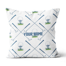 Load image into Gallery viewer, Golf Putter And Ball Custom Golf Throw Pillow Personalized Golfing Gifts LDT1094