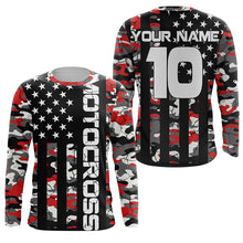 Load image into Gallery viewer, Camo Motocross youth men women jersey custom upf30+ patriotic off-road dirt bike shirt motorcycle PDT440