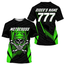 Load image into Gallery viewer, Skull Motocross kid men women jersey personalized dirt bike UPF30+ off-road motorcycle shirt PDT357