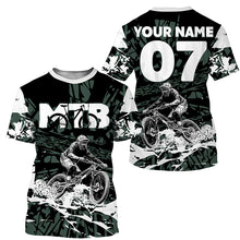Load image into Gallery viewer, Personalized adult kid MTB jersey UPF30+ Mountain biking gear youth downhill cycling bike clothes| SLC228