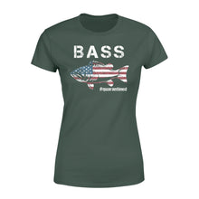 Load image into Gallery viewer, Bass fishing US flag quarantined shirts