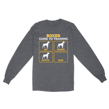 Load image into Gallery viewer, Boxer Standard Long Sleeve | Funny Guide to Training dog - FSD2408D08