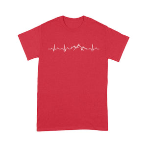 Hiking Heartbeat Shirt, Hiking Shirt, Hiking Gifts, Mountain Climbing T-Shirt, Hiker Gift - FSD1389D07