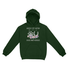Load image into Gallery viewer, Easily Distracted By Dogs And Horses D06 NQS3122 Hoodie