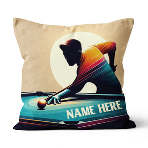 Funny Billiard Player Pillow Custom Adjustable Pillow For Billiard Lover TDM0851