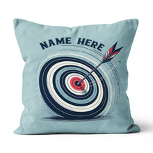 Load image into Gallery viewer, Personalized Blue Funny Target Archery Pillow, Gifts For Archery Lovers VHM0937