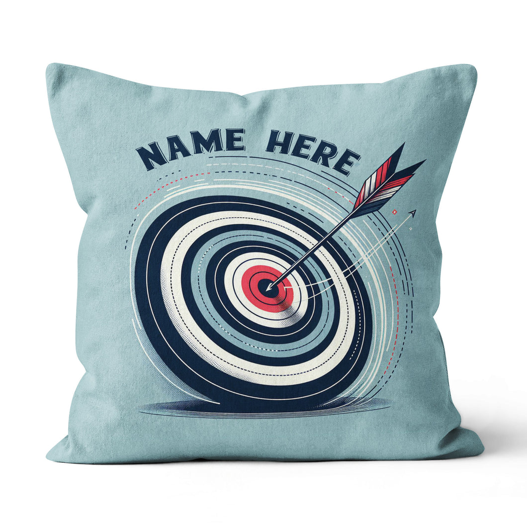 Personalized Blue Funny Target Archery Pillow, Gifts For Archery Lovers VHM0937