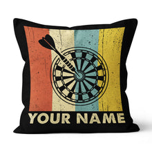 Load image into Gallery viewer, Colorful Retro Dartboard Pillow Personalized Darts Gifts For Dart Player LDT1104