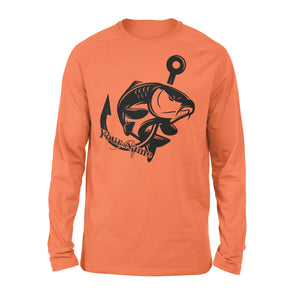 Carp fishing tattoos Customize name Long Sleeve, personalized fishing gifts for fisherman - NQS1208