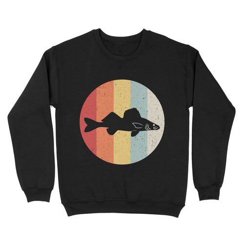 Retro Vintage Walleye Fishing Sweatshirt - FSD2948 D02