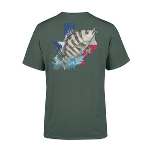 Sheepshead season Texas Sheepshead fishing - ds - Standard T-shirt
