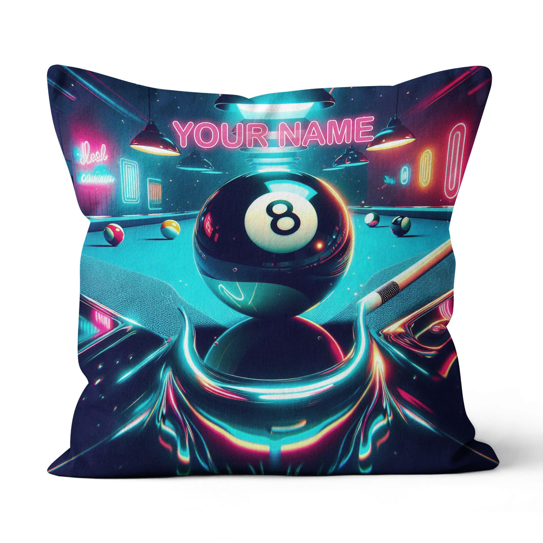 Personalized 8 Ball Billiard Game 3D Pillow Custom Best Billiard Pillows VHM0896