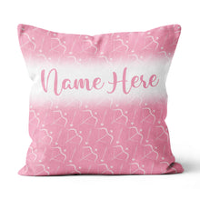 Load image into Gallery viewer, Personalized Pink Bow And Arrow Archery Throw Pillow Top Valentine Gifts VHM0946