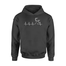 Load image into Gallery viewer, Men’s Buck Pulse Shirt, Deer Pulse Heartbeat Buck Hoodie, Gift for Hunter - FSD1365D06