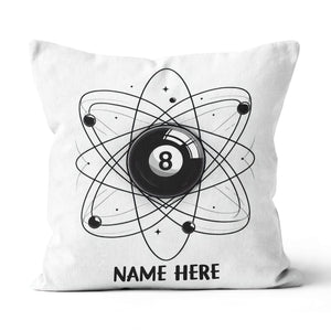 8 Ball Pool Funny Pillows Custom Adjustable Pillow For Billiard Lovers TDM0850