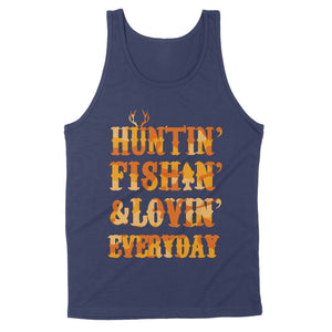 Hunting Fishing Loving Everyday Tank top Orange Camo - SPH95