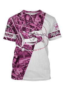 Catfish Personalized fishing tattoo pink camo full printing Long sleeve, Hoodie, Zip up hoodie, T-shirt  - FSA19