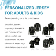Load image into Gallery viewer, Kid&amp;Adult custom camo motocross jersey UPF30+ MotoX racing dirt bike off-road motorcycle racewear| NMS938