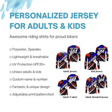 Load image into Gallery viewer, Custom Motocross racing jersey UPF30+ kid mens womens dirt bike off-road motorcycle MX racewear NMS952