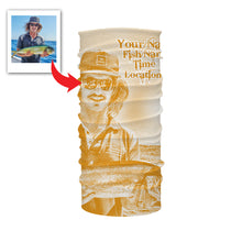 Load image into Gallery viewer, Fishing Shirt Custom Name, Image, Time, Location 3D UV protection Shirts UPF 30+ Fishing gift| Orange - TMTS050