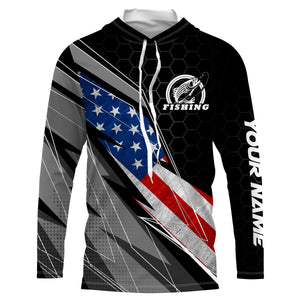 Personalized Fishing Jerseys American Flag UV Custom Long Sleeves Patriotic Fishing Apparel Gifts TTN83