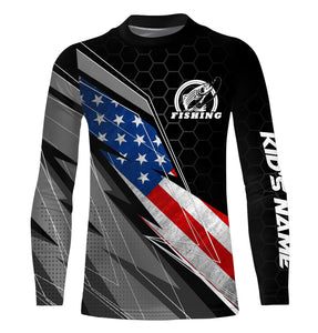 Personalized Fishing Jerseys American Flag UV Custom Long Sleeves Patriotic Fishing Apparel Gifts TTN83