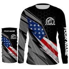 Load image into Gallery viewer, Personalized Fishing Jerseys American Flag UV Custom Long Sleeves Patriotic Fishing Apparel Gifts TTN83