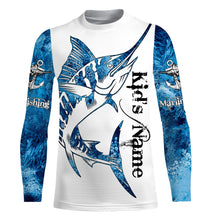Load image into Gallery viewer, Marlin Fishing Fish reaper Custom Long Sleeve performance Fishing Shirts, Marlin Fishing jerseys| TTN10