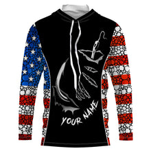 Load image into Gallery viewer, American Flag 3D Fish hook Customize UV Protection Long sleeve performance Patriot Fishing Shirts TTN50